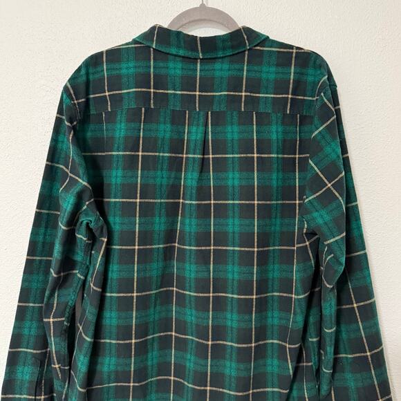 Penguin Munsingwear Men's Green Plaid Button Down Long Sleeve Shirt Large - Picture 13 of 14